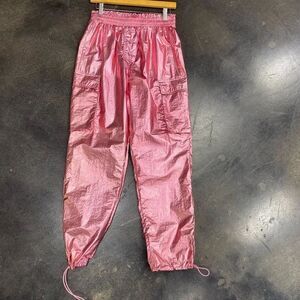 Ces’t toi new metallic pink pants